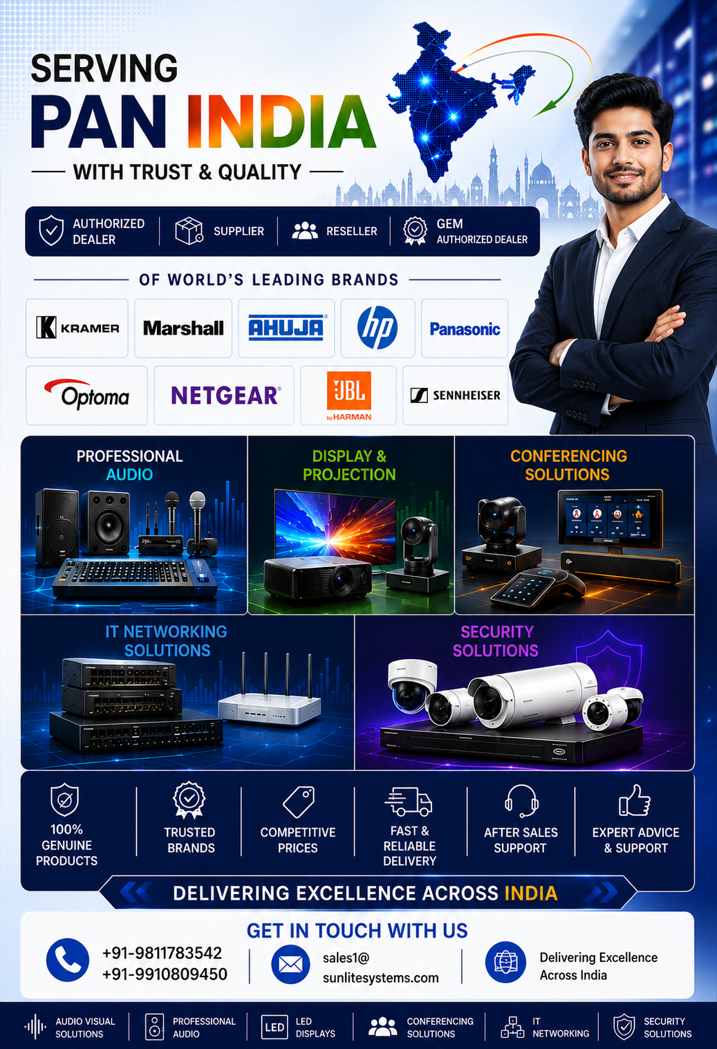 Comprehensive IT & AV Product Portfolio Delhi